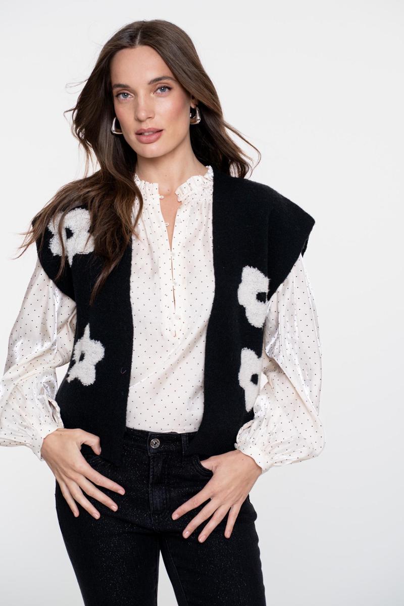 Geisha Vest 54514-10 Zwart 1