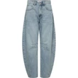 Haute L'Amitié Jeans Drew Barrel Blauw 1