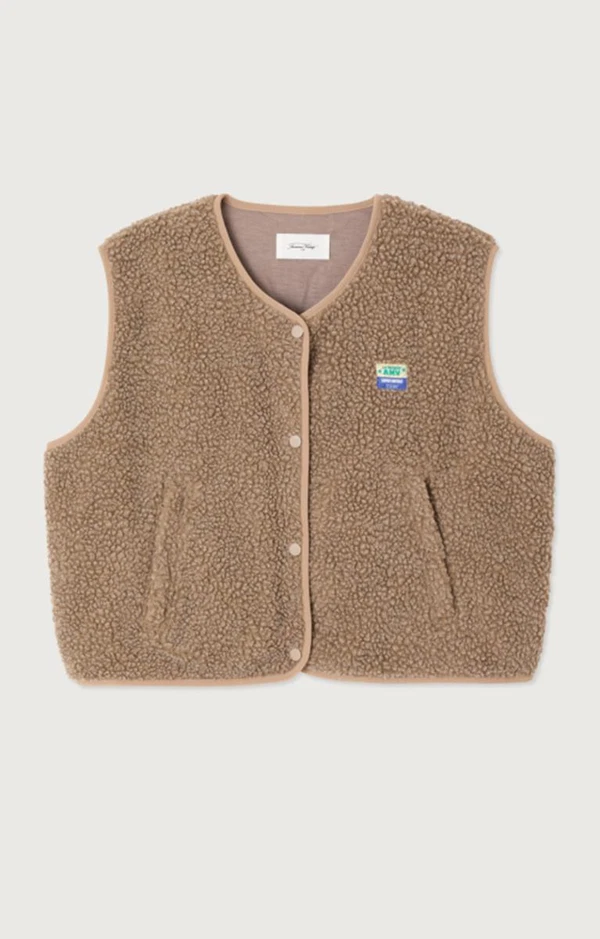American Vintage Gilet HOK16BH26 Bruin 1