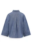 Label DOT Blouse Amber Blauw 4