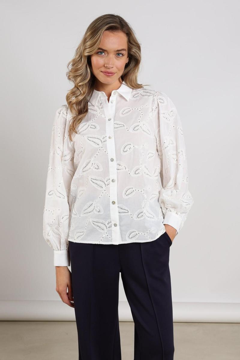 NUKUS Blouse Milanova Off-White 1