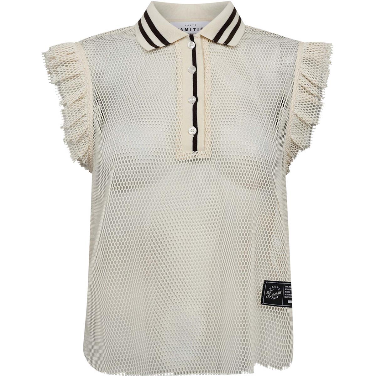 Haute L'Amitié Blouse Net Frill Off-White 1