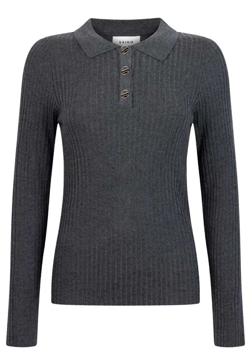 Aaiko Trui FLORES WO 310 Grijs 1