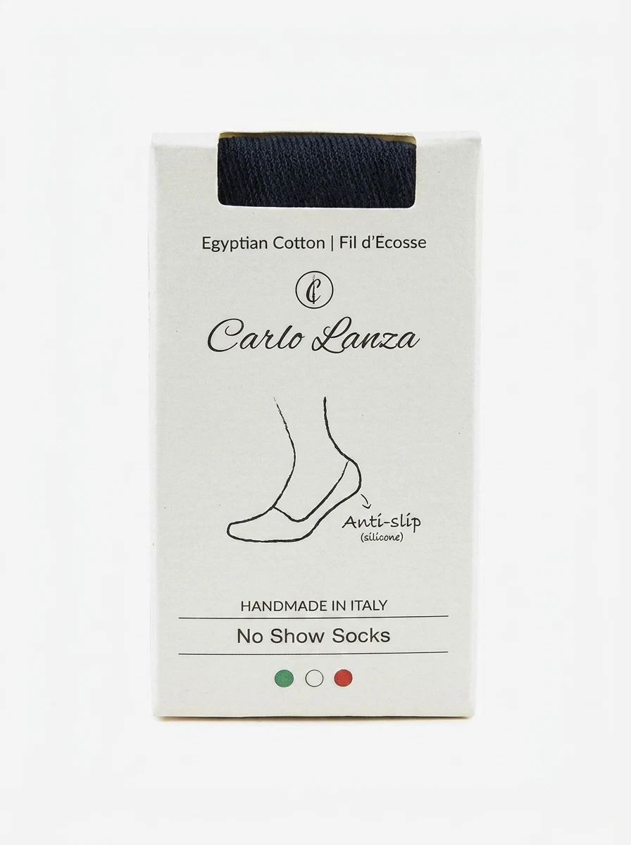 Carlo Lanza Sokken 400 Invisible Blauw 1