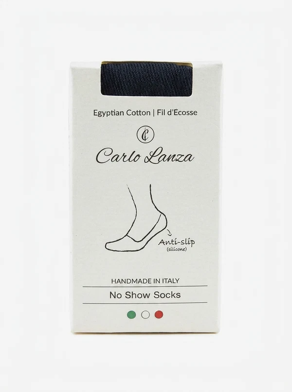 Carlo Lanza Sokken 400 Invisible Blauw 1