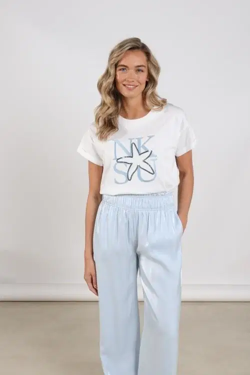 NUKUS T-Shirt Claire Off-White 1