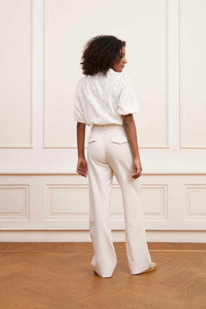 Lofty Manner Pantalon Delphine Off-White 3