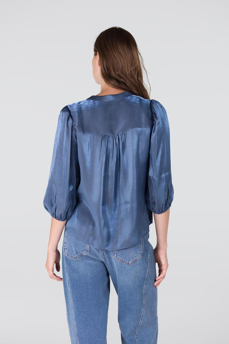 Jansen Amsterdam Blouse Bo Blauw 3
