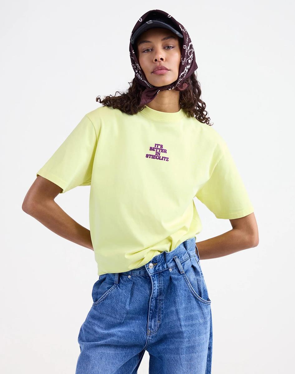 Stieglitz T-Shirt Branca Geel 1