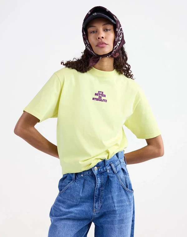 Stieglitz T-Shirt Branca Geel 1