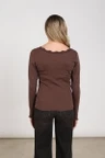 NUKUS Longsleeve NKF01101 Bruin 3