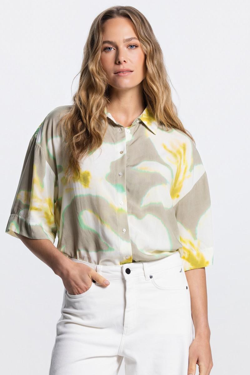 Jansen Amsterdam Blouse Thirza Groen 1