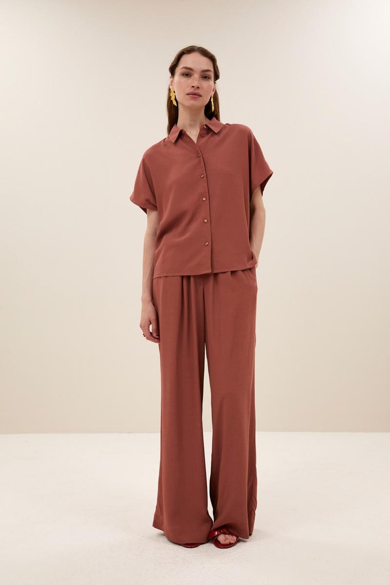 By-Bar Blouse Barley Viscose Bl Rood 3
