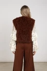 NUKUS Gilet Mila Bruin 3