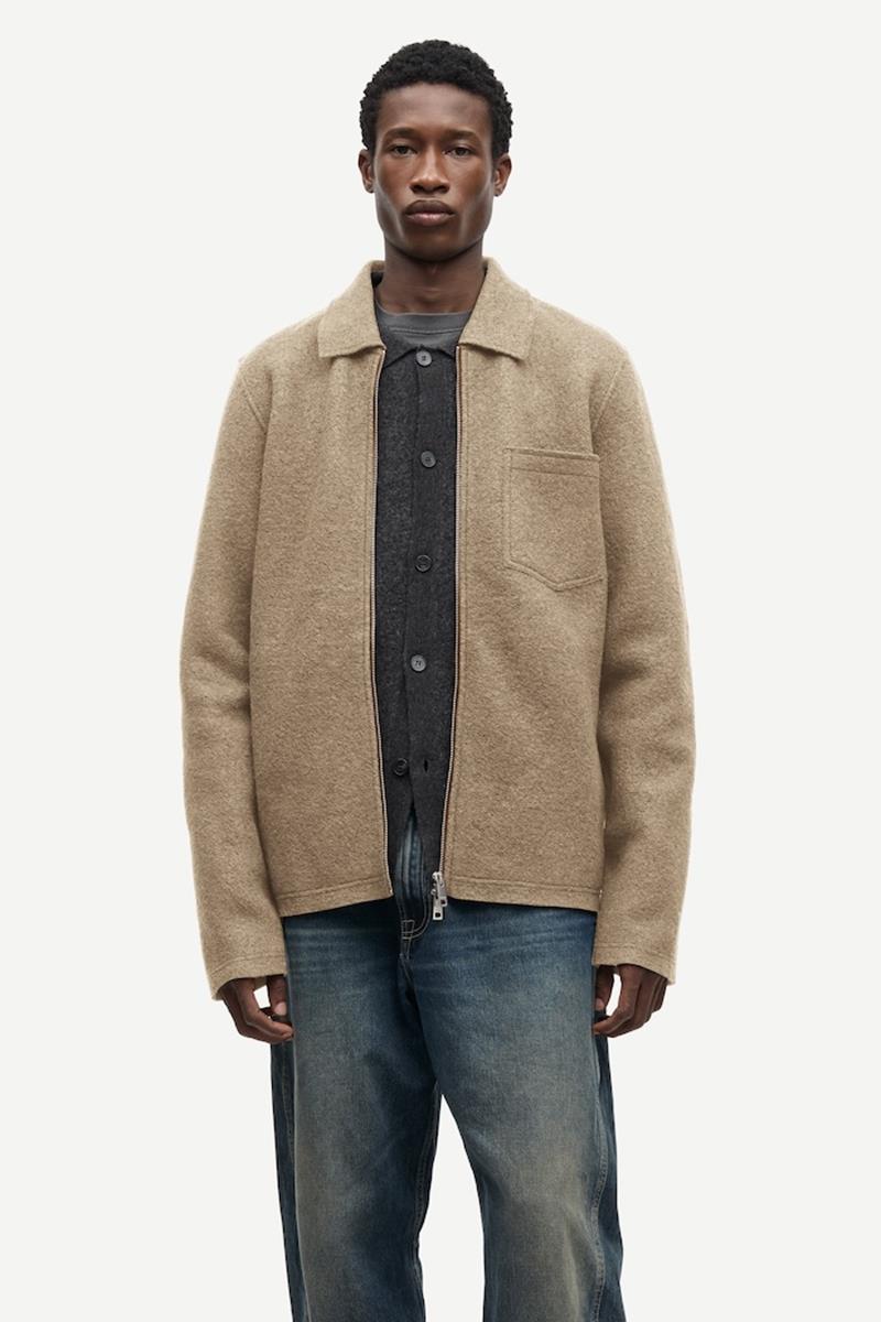 Samsøe Samsøe Overshirt Hannes Taupe 1