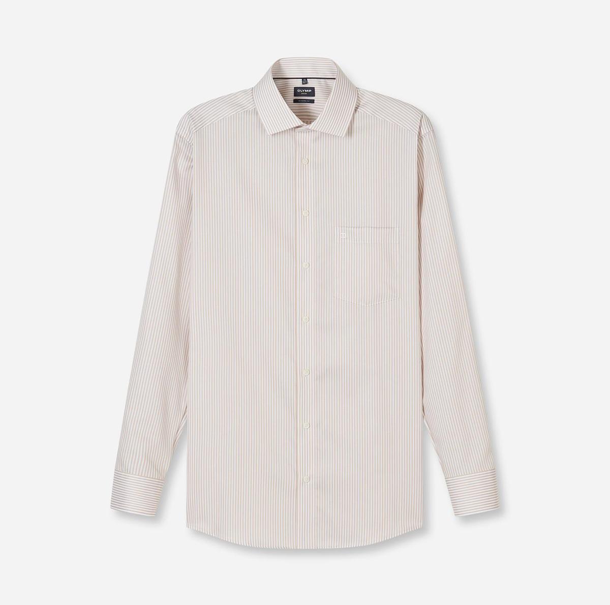 Olymp Overhemd 135874 Beige 2