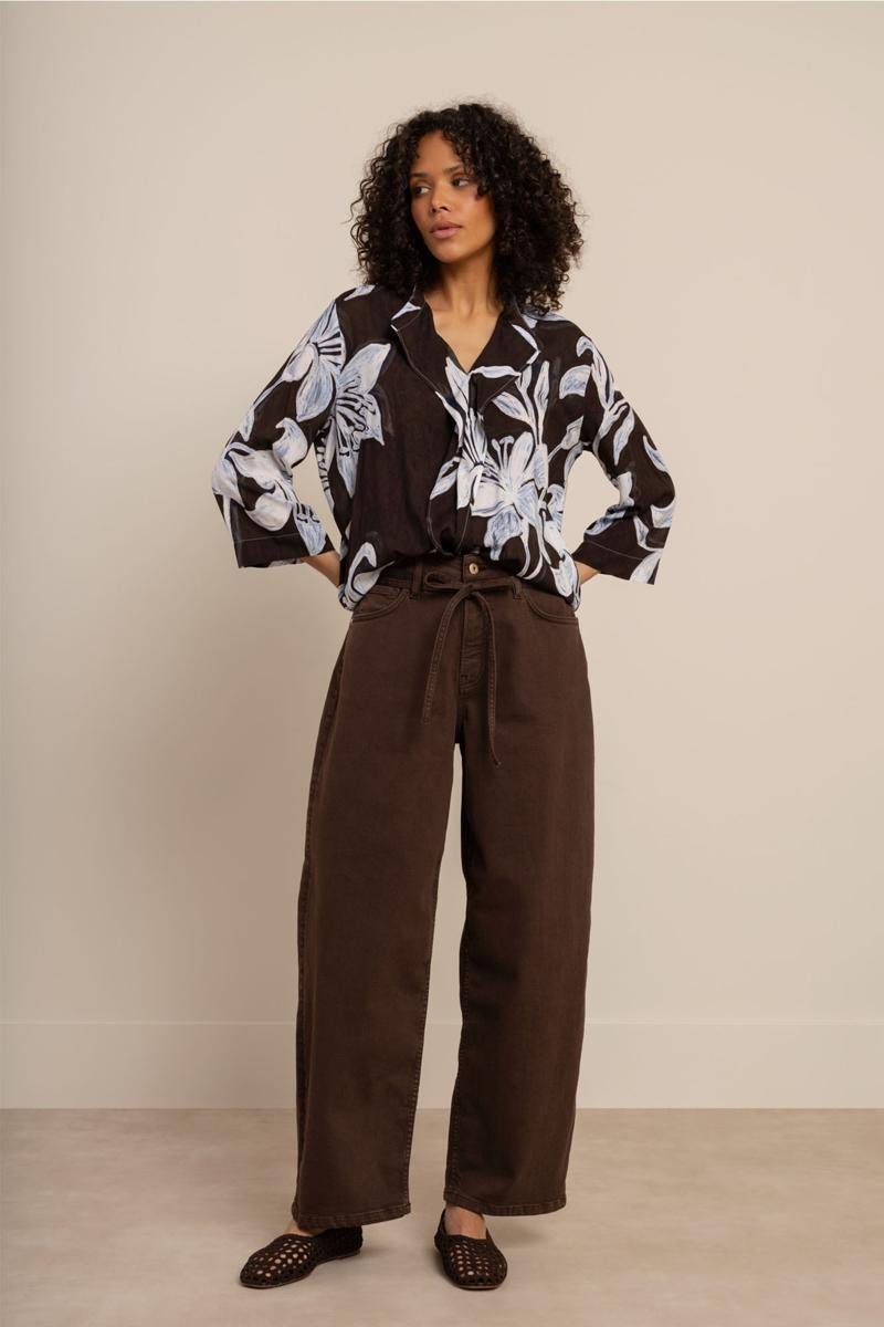 Studio Anneloes Jeans Babet denim trous Bruin 2