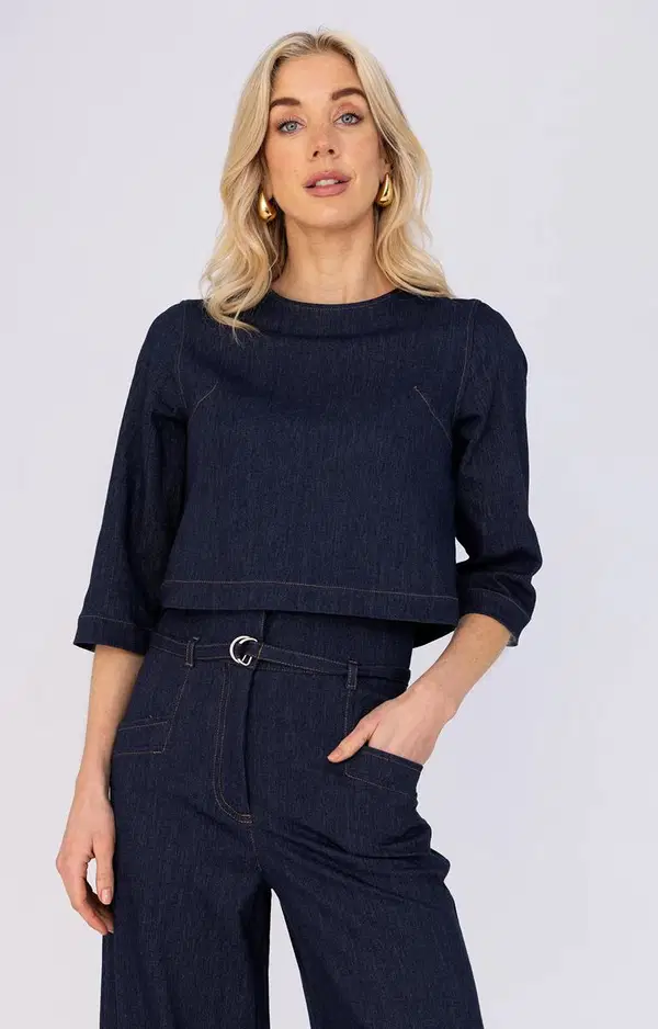 Anna Blouse 32a05-03680-1 Blauw 1