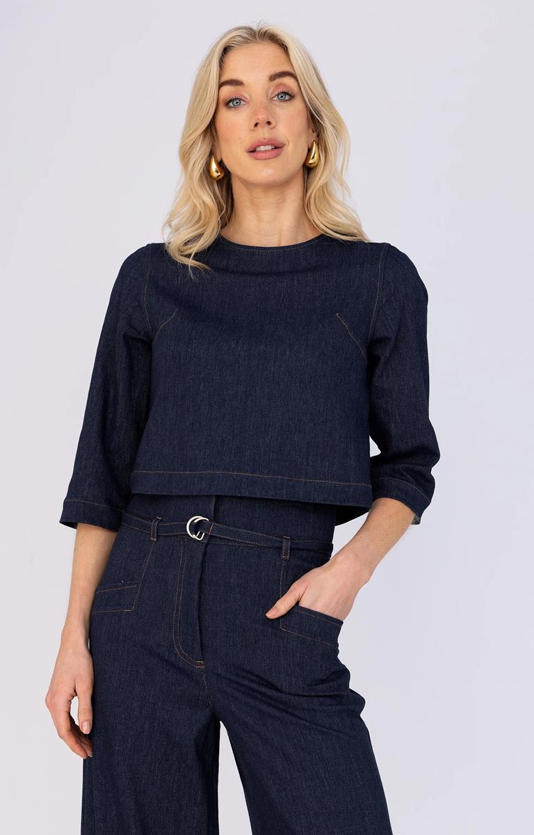 Anna Blouse 32a05-03680-1 Blauw 1