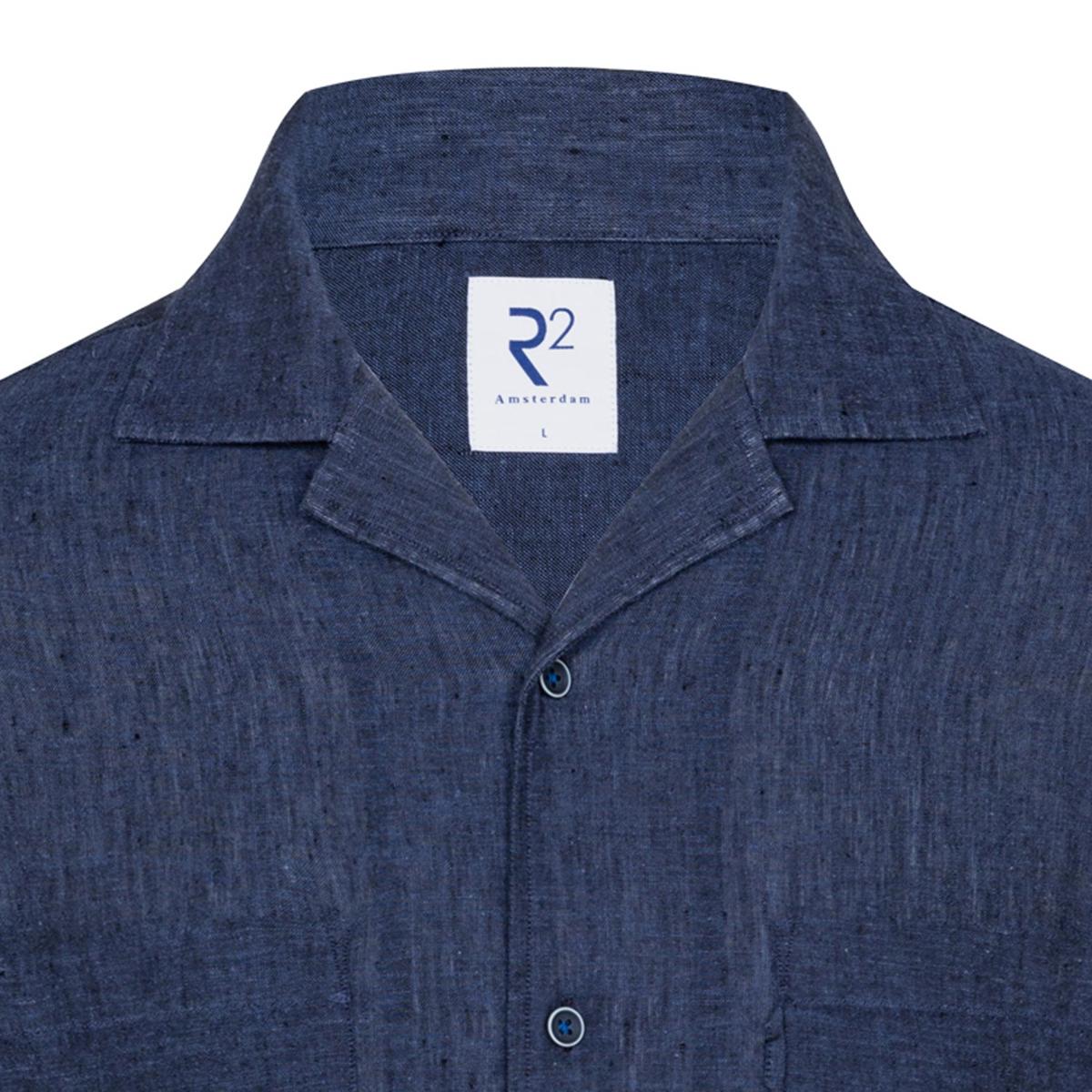 R2 Amsterdam Overhemd 132.CAMP.047 Blauw 2