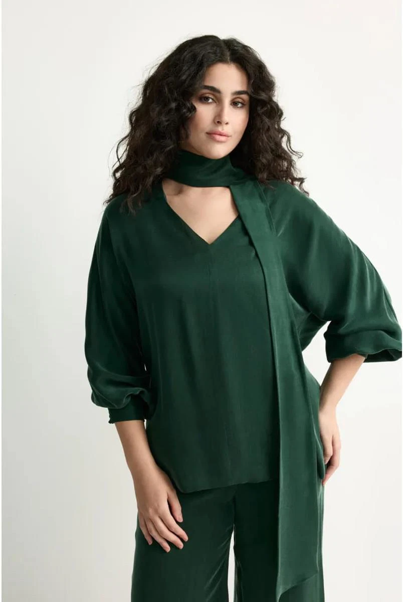 Xandres Blouse Havanna Groen 1