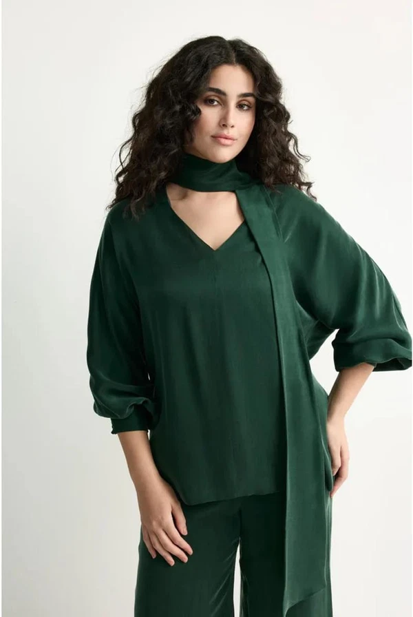 Xandres Blouse Havanna Groen 1
