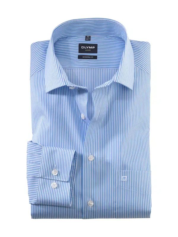 Olymp Overhemd 074664 Blauw 1