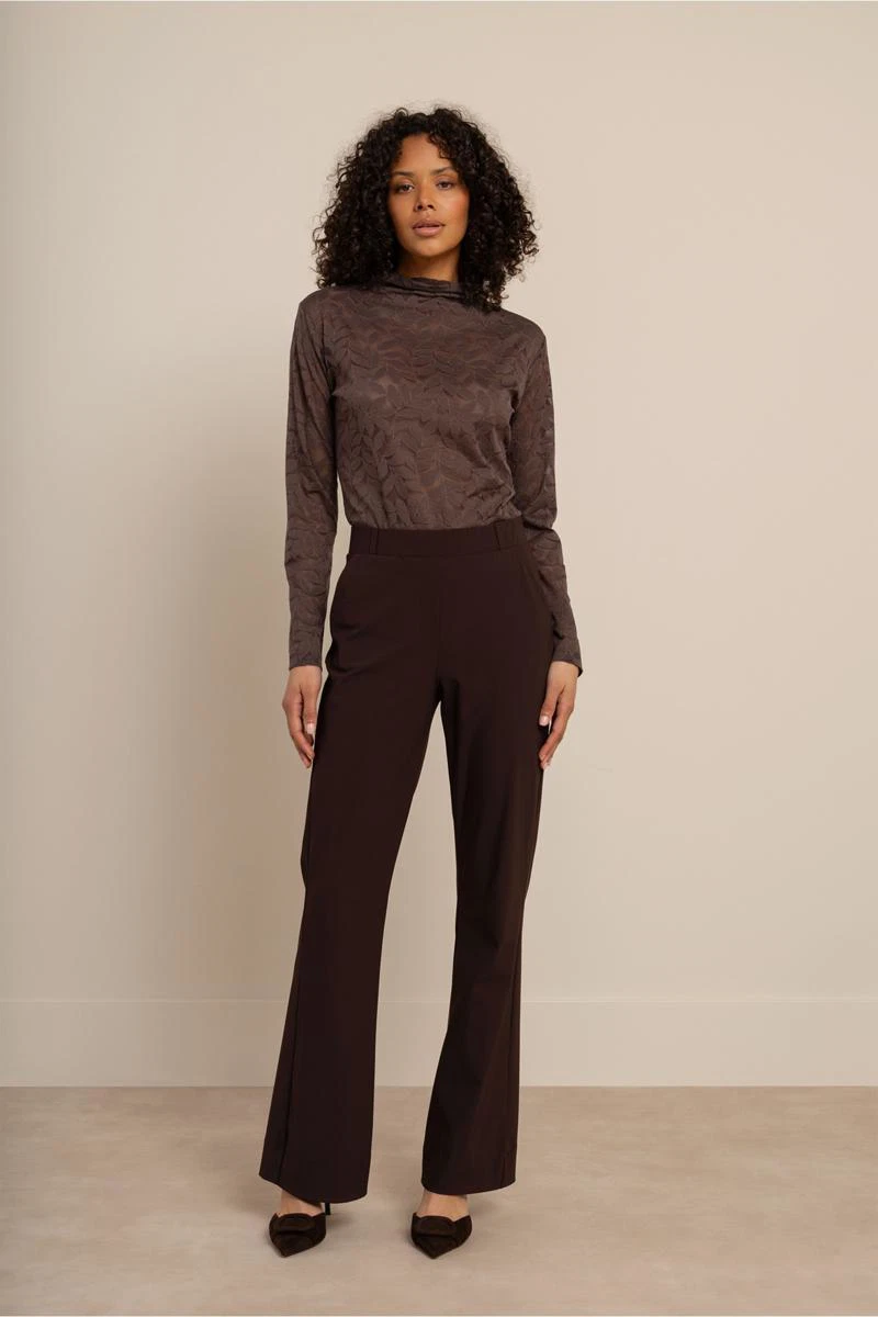 Studio Anneloes T-Shirt Reagan lace top Bruin 6