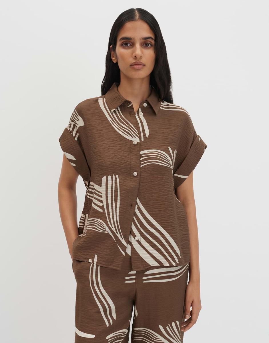 SOMEDAY Blouse 10566314184442 Bruin 2