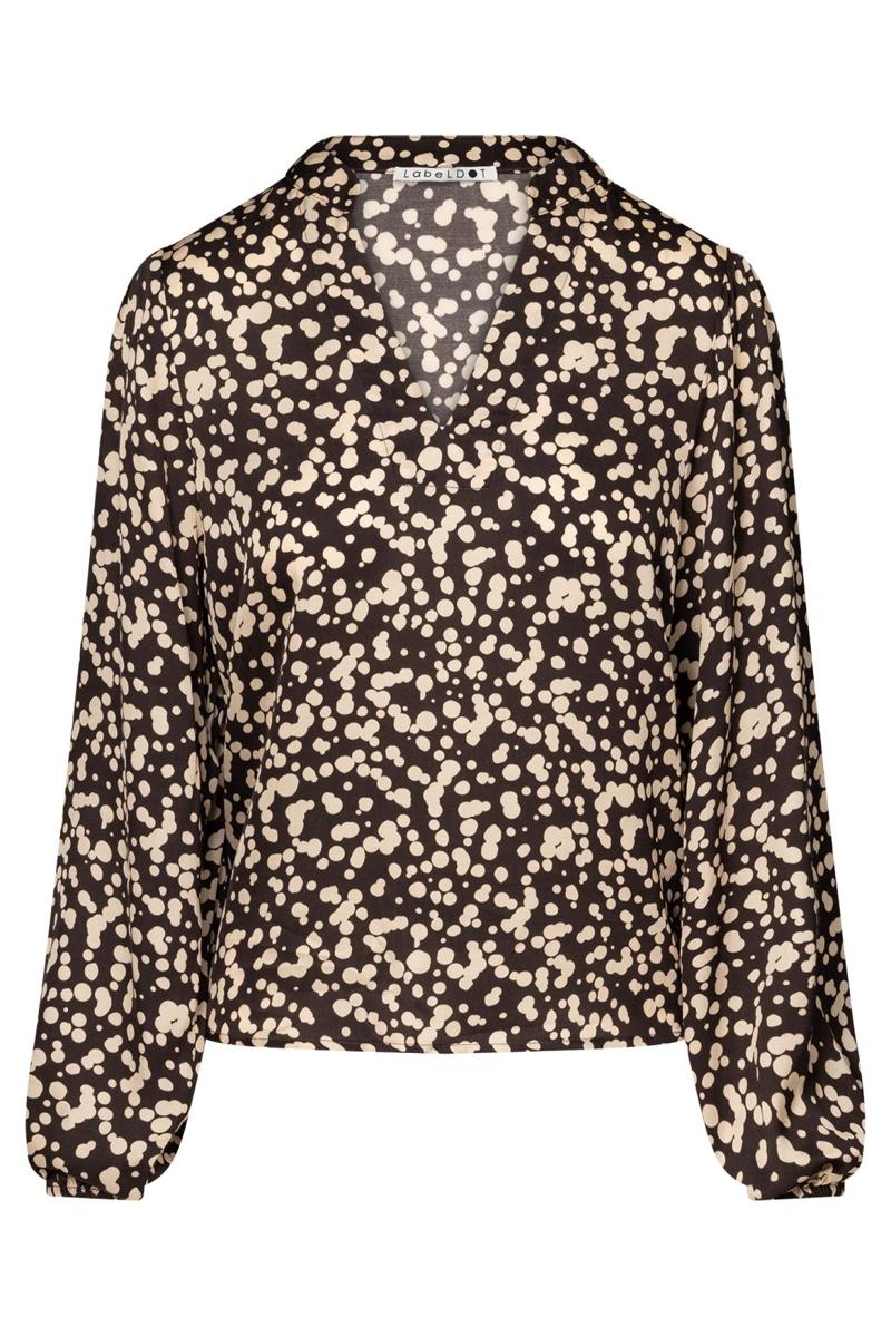 Label DOT Blouse 2521046 Bruin 2