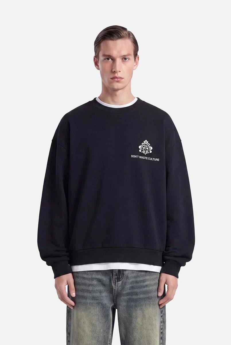 Don't waste culture Sweater Yero Zwart 1