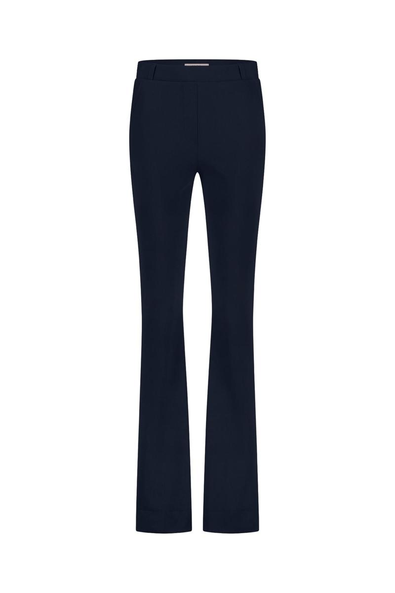 Studio Anneloes Pantalon Flair Bonded Long Blauw 2