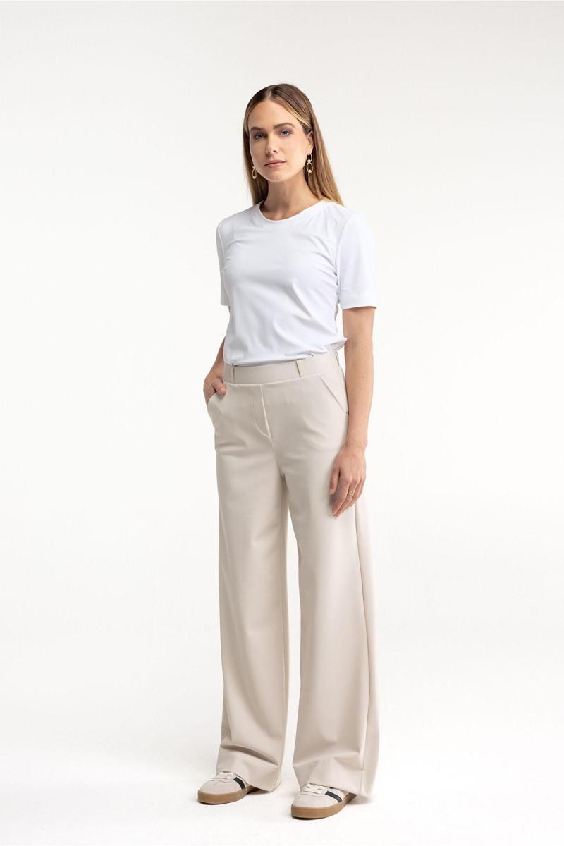 Studio Anneloes Pantalon Lexie bonded trou Off-White 4