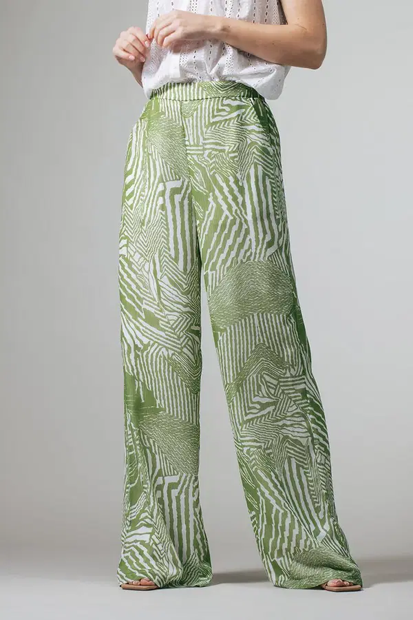 Label DOT Pantalon 2618018 Groen 1