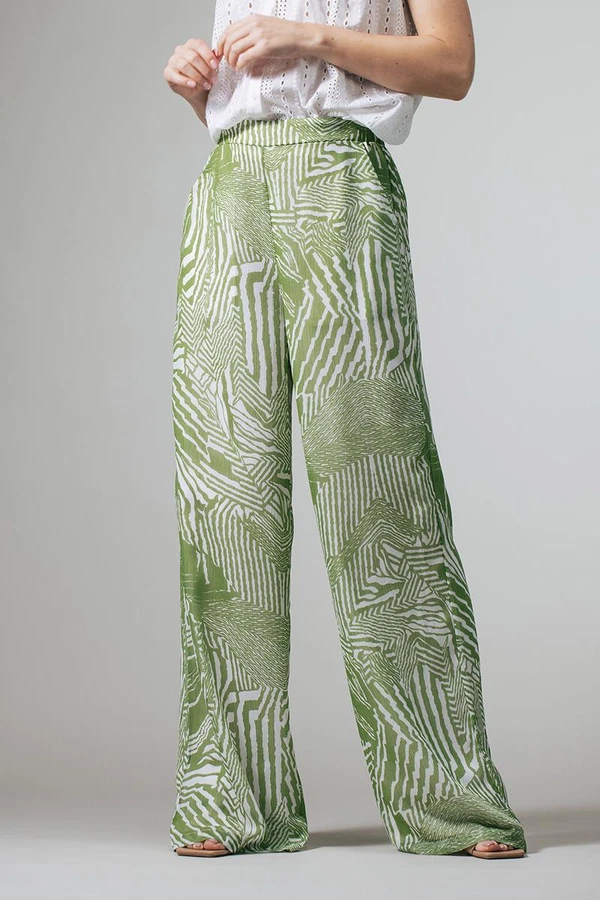 Label DOT Pantalon 2618018 Groen 1