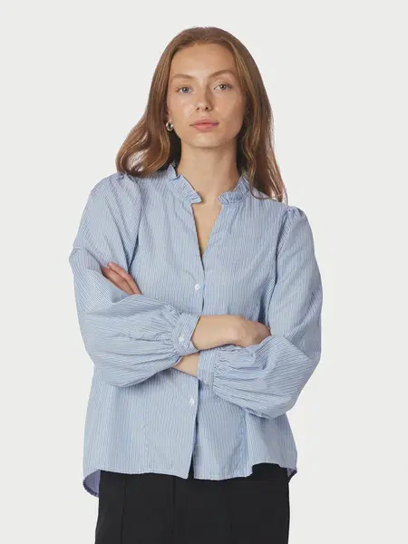 Neo Noir Blouse Barba Lichtblauw 1