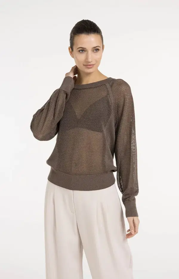 YAYA Trui 01-000592-605 Bruin 1