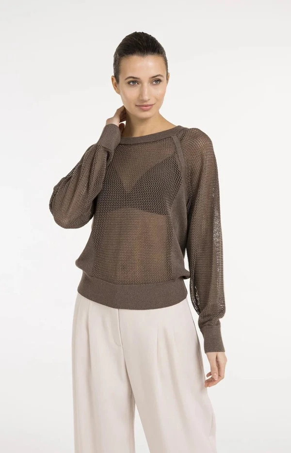 YAYA Trui 01-000592-605 Bruin 1