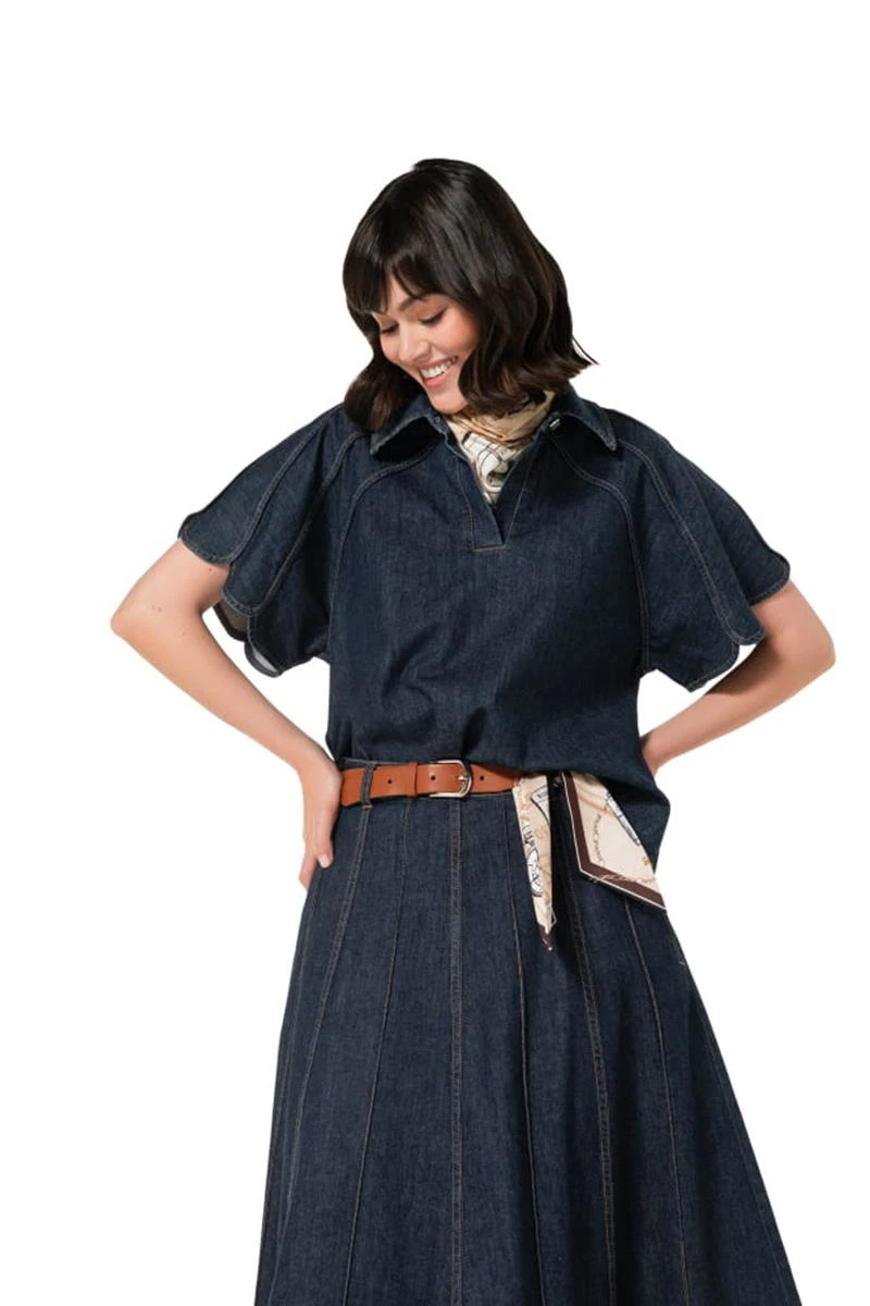 Caroline Biss Blouse 4615 Blauw 1