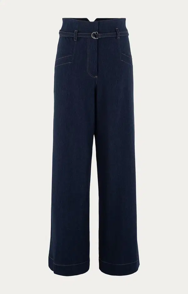 Anna Pantalon 32a02-03434-1 Blauw 1