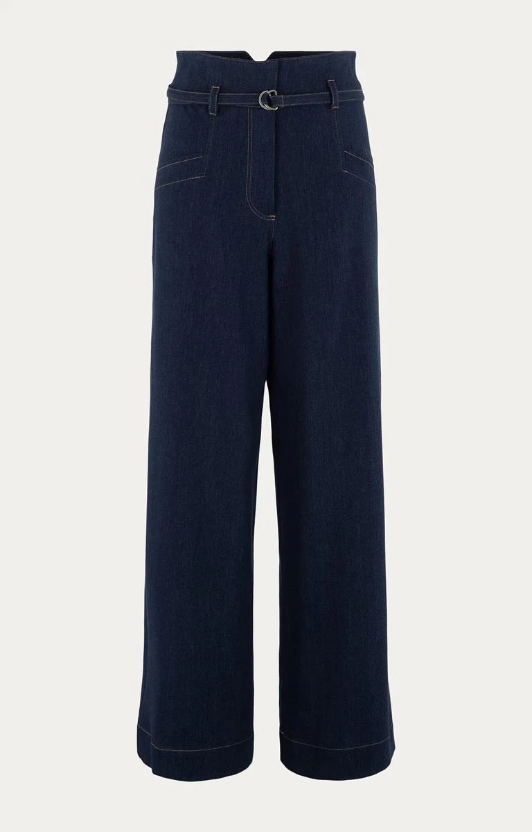 Anna Pantalon 32a02-03434-1 Blauw 1
