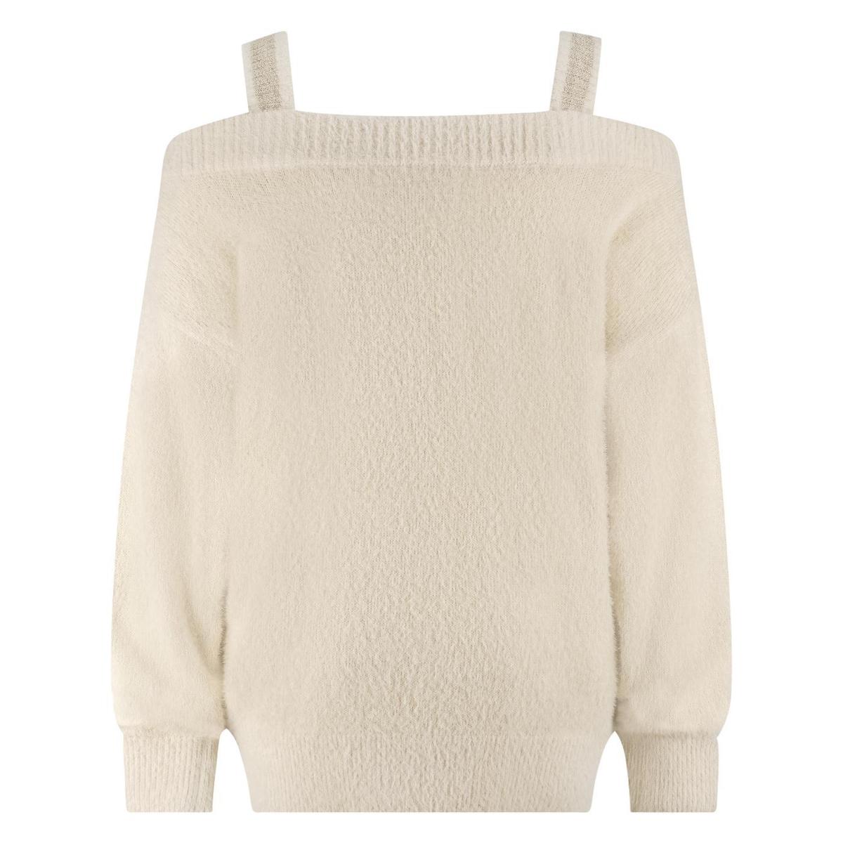 NUKUS Trui Praag Lurex Beige 4