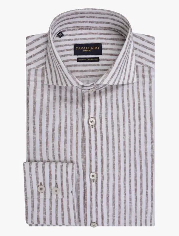 Cavallaro Overhemd 110261009 Bruin 1