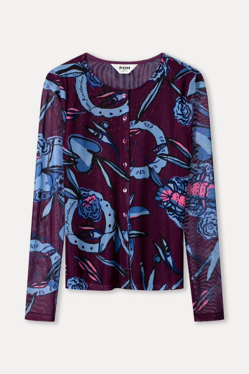 POM Amsterdam Blouse SP9330 Paars 1