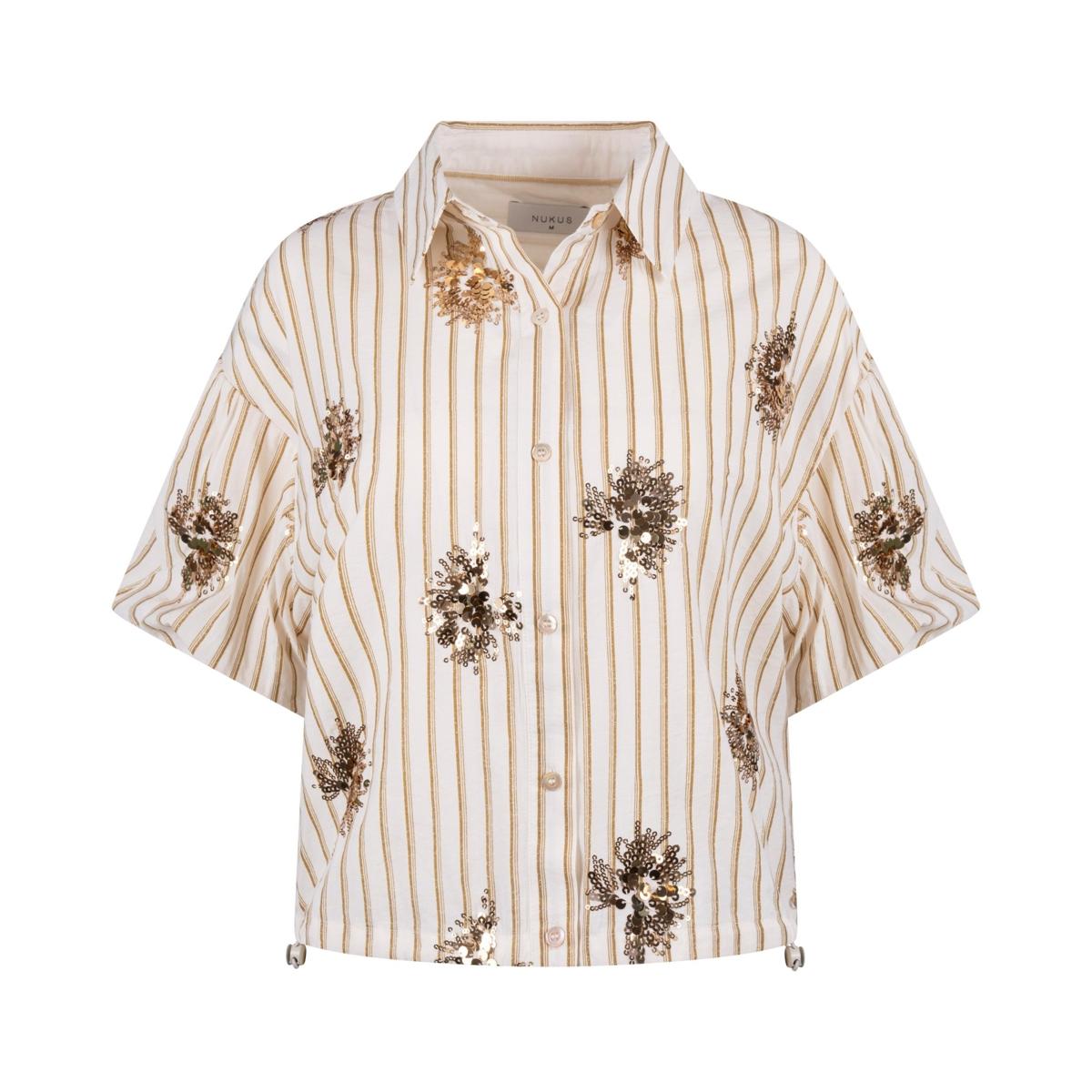 NUKUS Blouse Leia Taupe 2