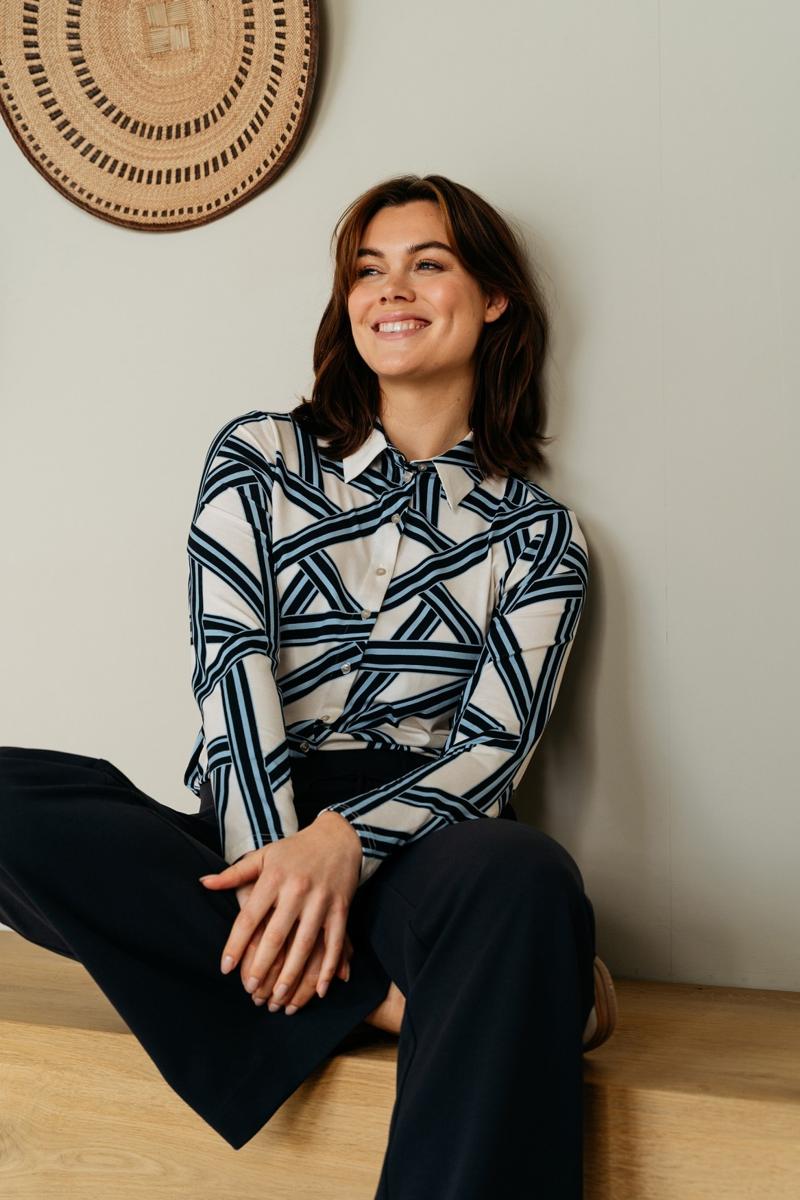 &Co Woman Pantalon Grace Blauw 4