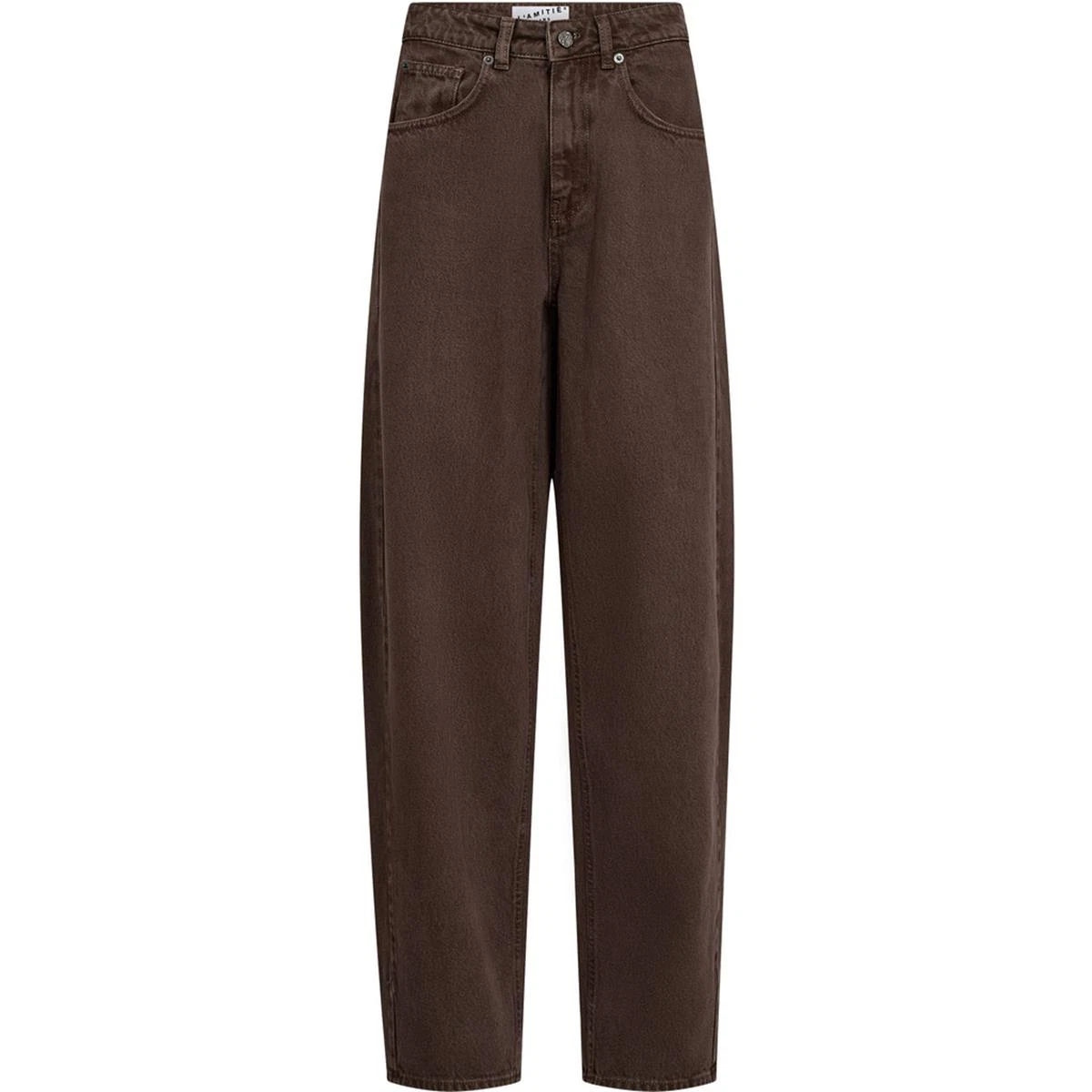 Haute L'Amitié Jeans Uni Mid Bruin 1
