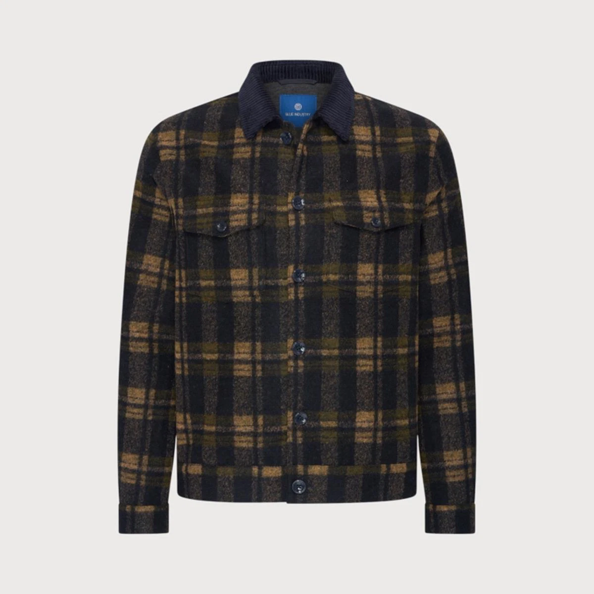 Blue Industry Overshirt MILANO-W26-M8 Blauw 2