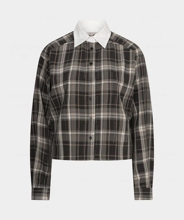 EsQualo Blouse F26.28512 Bruin 1
