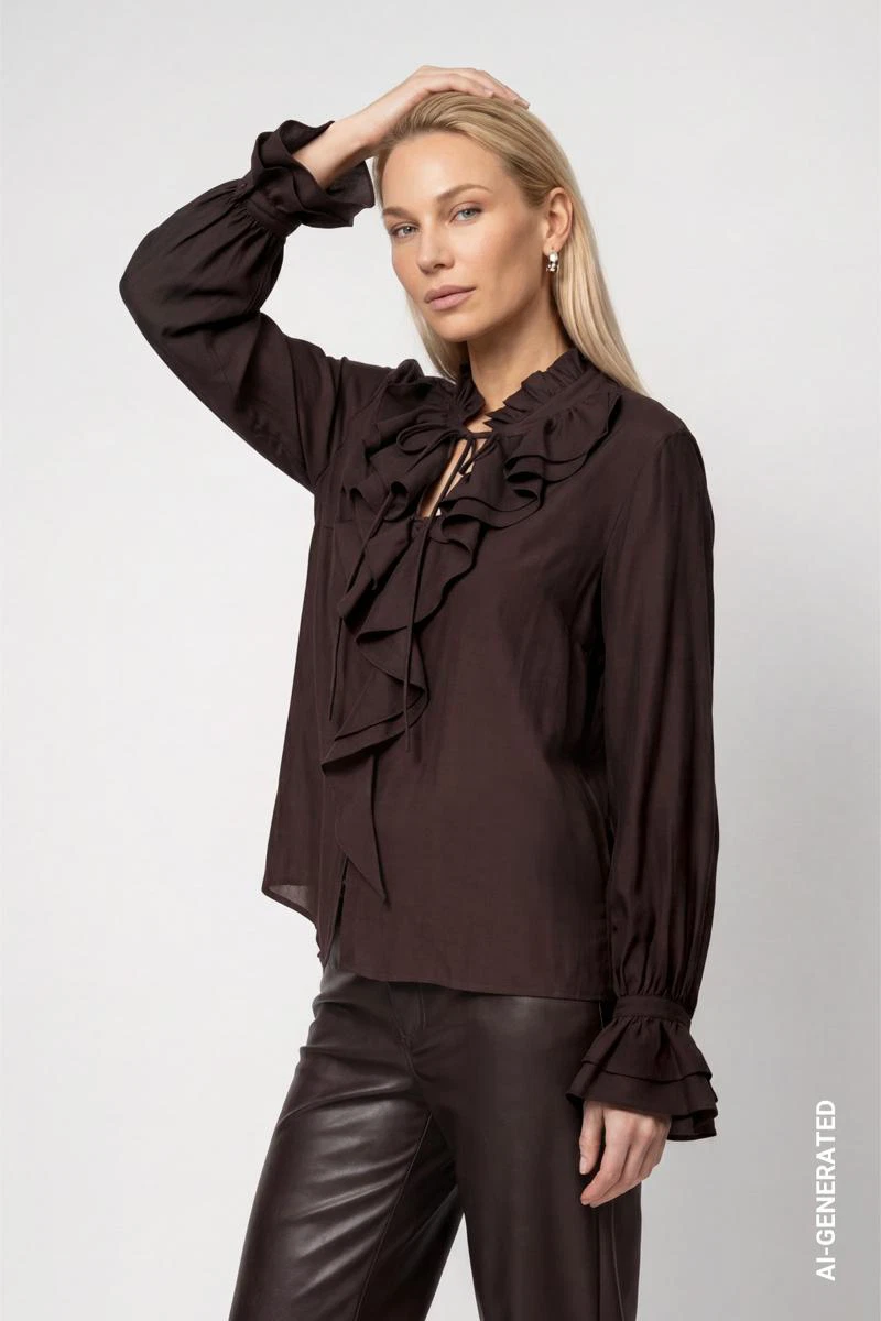 Monari Blouse 809717 Bruin 3